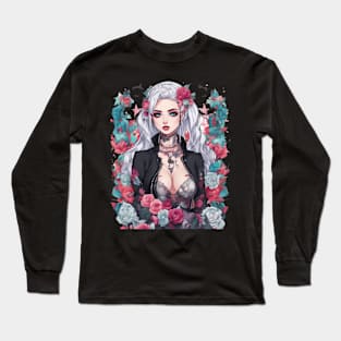 Darkness Within Life Emo Goth Anime Girl Long Sleeve T-Shirt